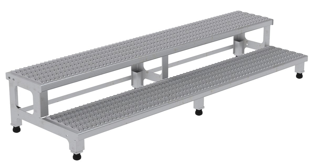 Vestil ASP-72-SS stainless steel adjustable step mate stand - view 2