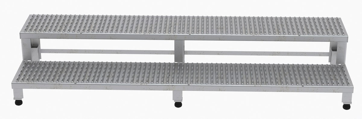 Vestil ASP-72-SS stainless steel adjustable step mate stand - view 3