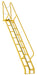 Vestil ATS-10-56 Steel Alternate Tread Stair 56 Degrees 89-3/4 in. x 23-1/2 in. x 162-3/8 in. 350 lb. Capacity Yellow