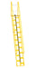 Vestil ATS-12-68 Steel Alternate Tread Stair 68 Degrees 68-1/2 in. x 23-1/2 in. x 185-5/8 in. 350 lb. Capacity Yellow