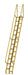 Vestil ATS-14-56 Steel Alternate Tread Stair 56 Degrees 122-3/8 in. x 23-1/2 in. x 210-3/8 in. 350 lb. Capacity Yellow