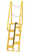 Vestil ATS-4-68 Steel Alternate Tread Stair 68 Degrees 30 in. x 23-1/2 in. x 90 in. 350 lb. Capacity Yellow