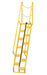 Vestil ATS-7-56 Steel Alternate Tread Stair 56 Degrees 65-3/4 in. x 23-1/2 in. x 126-3/4 in. 350 lb. Capacity Yellow