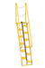 Vestil ATS-7-68 Steel Alternate Tread Stair 68 Degrees 44-1/2 in. x 23-1/2 in. x 125-7/8 in. 350 lb. Capacity Yellow