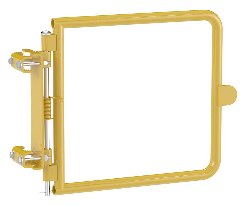 Vestil ATS-SCG Steel Alternating Tread Step Self-Closing Gate Steel Yellow