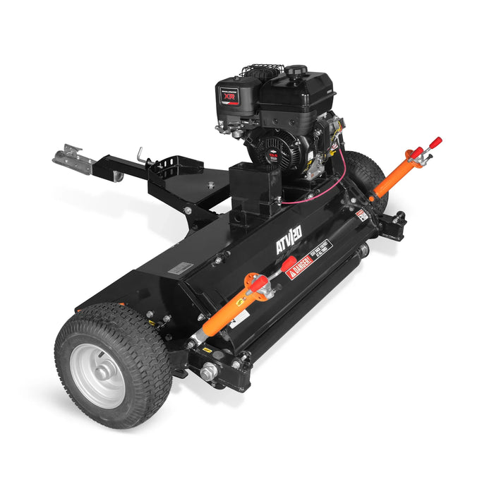 MechMaxx 48" Tow-Behind ATV Offset Flail Mower,  B&S 13.5HP 420cc E-st — dimensions diagram