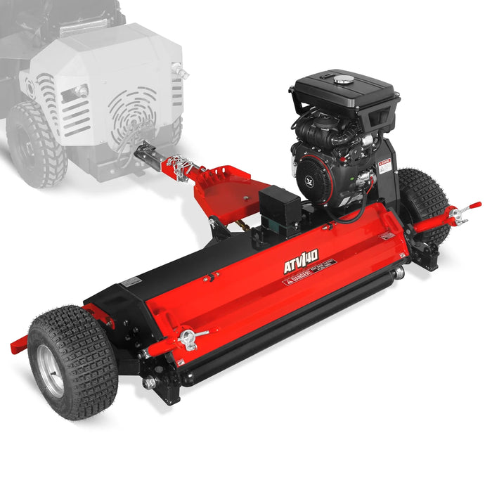 MechMaxx 55" Tow-Behind ATV Offset Flail Mower, 23HP 679cc E-start Gas — view 9