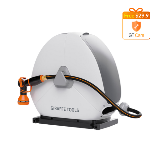 Giraffe Tools US Ground-Mounted Retractable Hose Reel 82ft-130ft