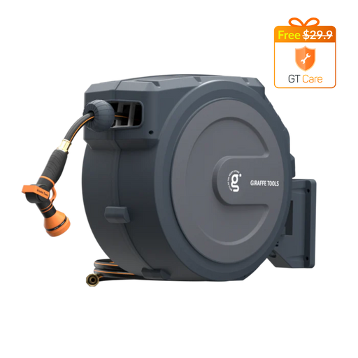 Giraffe Tools US Retractable Garden Hose Reel 62ft-155ft