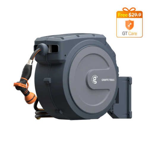 Giraffe Tools US Retractable Garden Hose Reel-1/2in-130ft