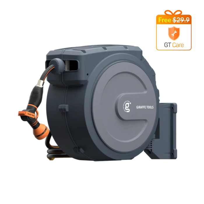Giraffe Tools US Retractable Garden Hose Reel-5/8in-90ft