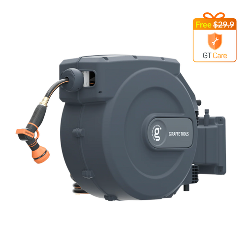 Giraffe Tools US Retractable Garden Hose Reel-5/8 in-115ft