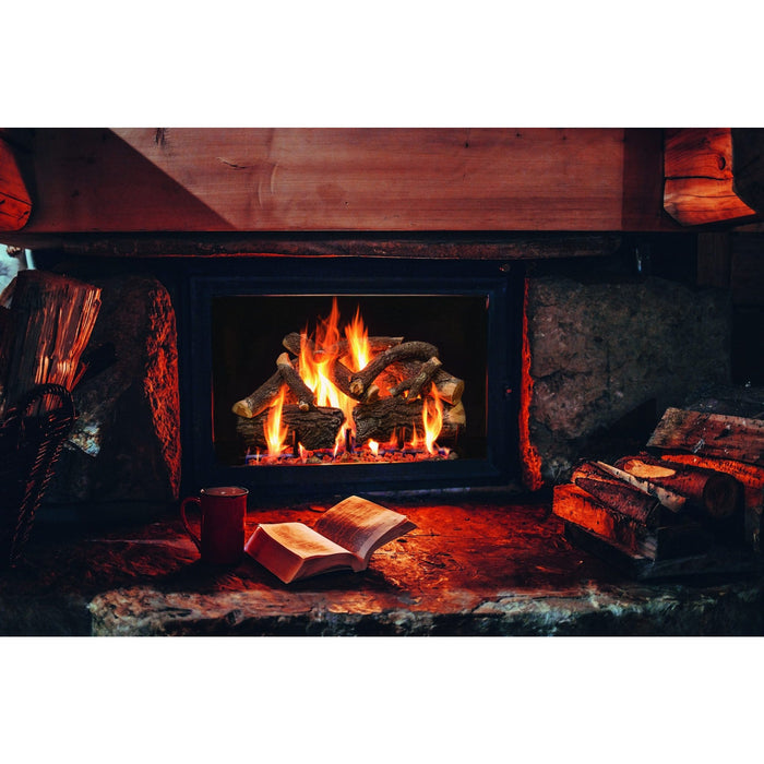 Grand Canyon Arizona Weathered Oak Charred Vented Gas Log Set