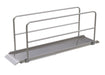 Vestil AWR-28-10A-HR Aluminum Wheel Walk Ramp Overlapping Style with Handrails 120 in. x 28 in. 2,200 lb. Capacity Silver