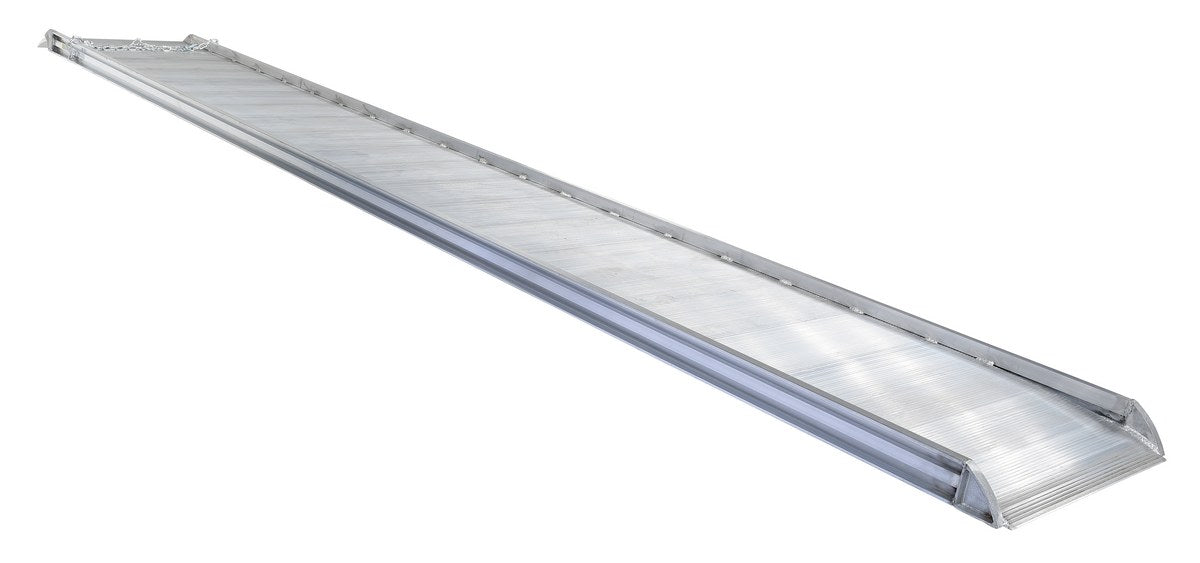 Vestil AWR-28-16A Aluminum Wheel Walk Ramp Overlapping Style 192 in. x 28 in. 1,000 lb. Capacity Silver