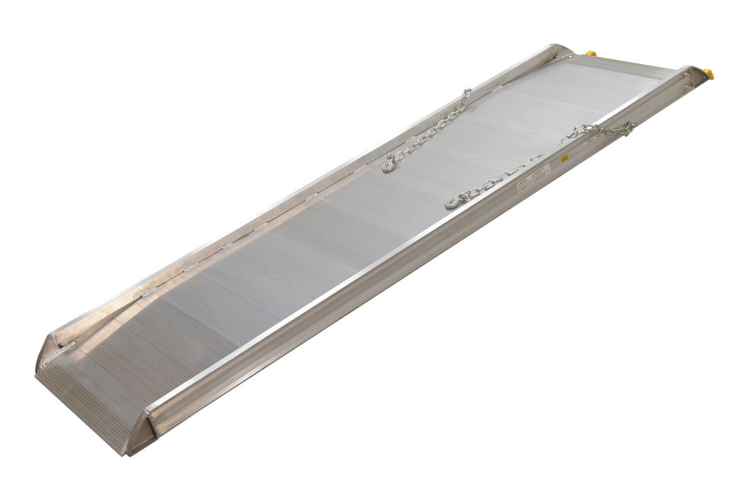 Vestil AWR-28-7B Aluminum Wheel Walk Ramp Steel Hook Style 87-5/16 in. x 28 in. 3,000 lb. Capacity Silver