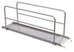 Vestil AWR-28-9B-HR Aluminum Wheel Walk Ramp Steel Hook Style with Handrails 111-3/16 in. x 28 in. 2,500 lb. Capacity Silver