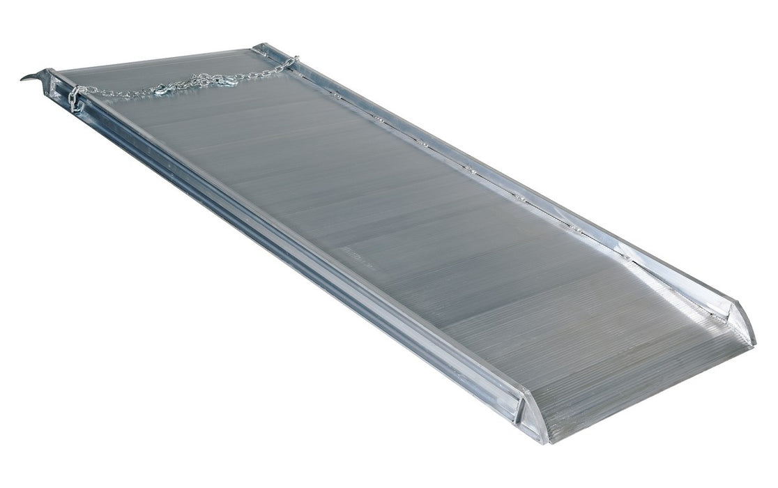 Vestil AWR-38-8A Aluminum Wheel Walk Ramp Overlapping Style 96 in. x 38 in. 2,500 lb. Capacity Silver
