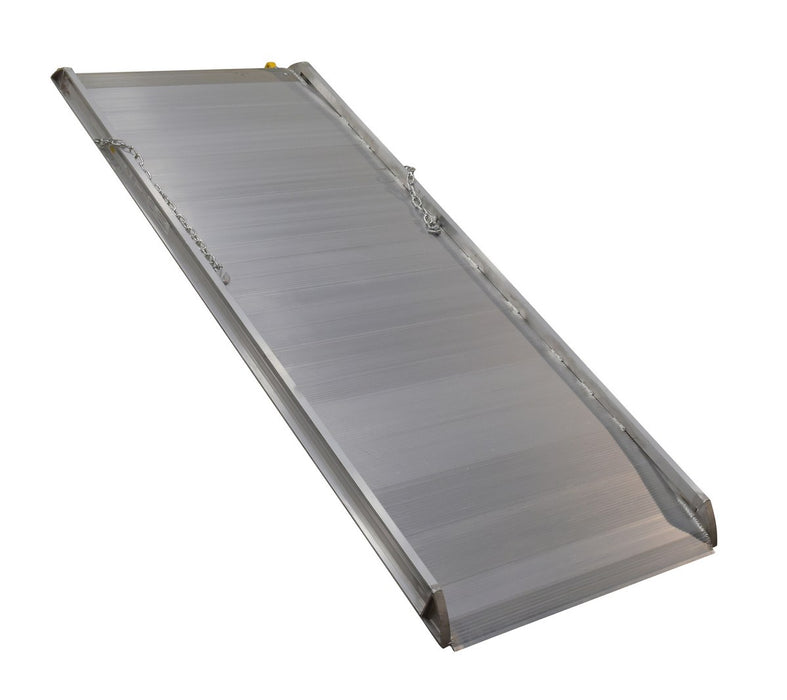Vestil AWR-38-8B Aluminum Wheel Walk Ramp Steel Hook Style 99-1/4 in. x 38 in. 2,500 lb. Capacity Silver