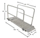 Vestil AWR-G-38-16A-HR aluminum grip-strut walk ramps with handrails dimensions diagram