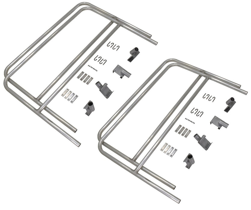 Vestil AWR-HR-14-RF Aluminum Bolt On Handrail 14 ft. For Aluminum Walk Ramps Retro Fit Silver