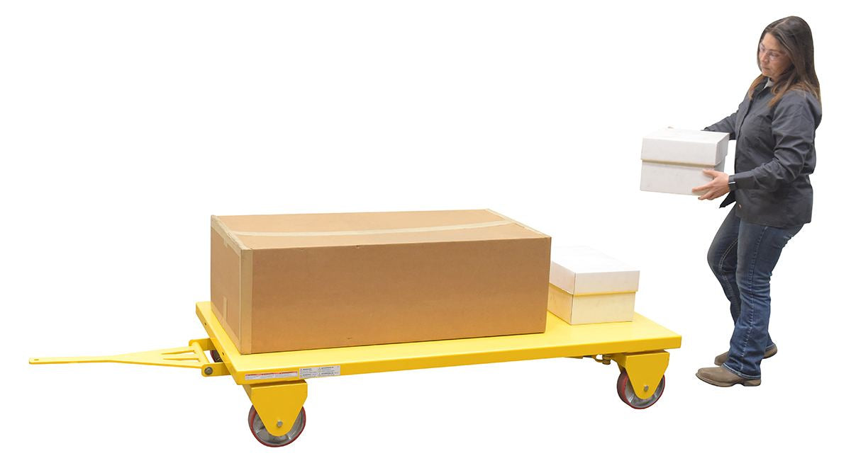Vestil AWST-3672-PU steel all wheel steer truck - view 10