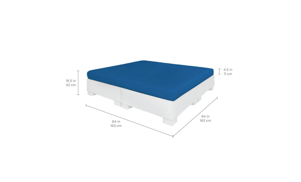 Ledge Lounger Affinity Sunbed with Flat Cushion — view 7