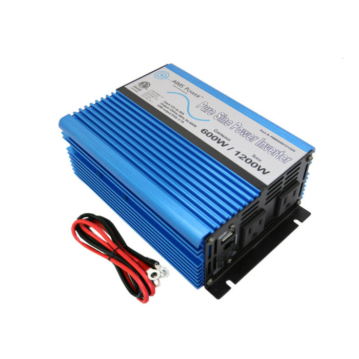 Aims 600 Watt 12V Pure Sine Wave Inverter PWRI60012120S