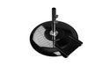 Ledge Lounger Aluminum Umbrella Base with Wheels — Black-150lbs-18" Stem-2" Pole