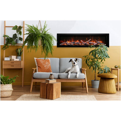 60" Electric Fireplace BI-60-DEEP-XT-LUMINA - front view