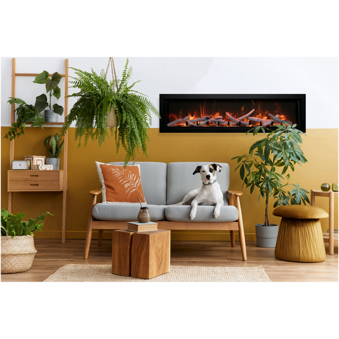60" Electric Fireplace BI-60-DEEP-XT-LUMINA - front view