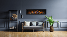 60" Electric Fireplace BI-60-DEEP-XT-LUMINA - angle view