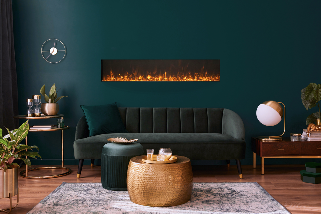 50" Electric Fireplace BI-50-XTRASLIM-LUMINA - side view