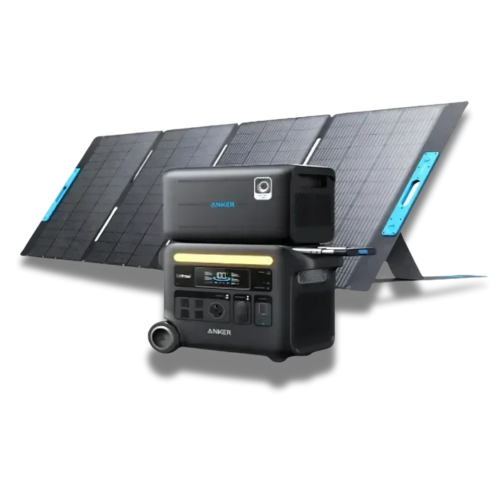 Green Vista Living Anker SOLIX F2600 Solar Generator + BP2600 Expansion Battery - Detail View 2