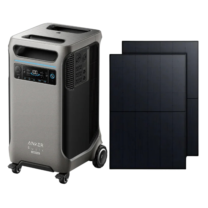 Green Vista Living Anker SOLIX F3800 Plus Portable Power Station + 410W Rigid Solar Panel - Alternate View