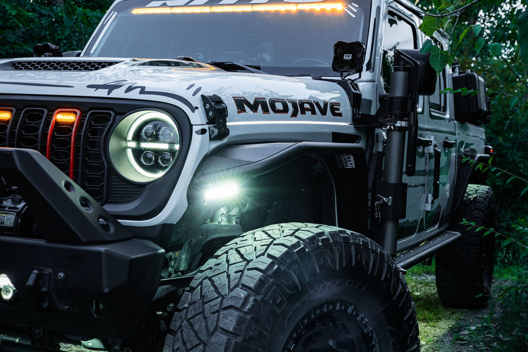 DV8 Offroad 2020-2026 Jeep Gladiator JT Spec Series Fender Flares Front & Rear – dimensions diagram, image 6 of 20