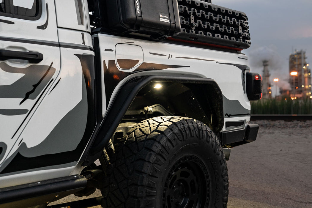 DV8 Offroad 2020-2026 Jeep Gladiator JT Spec Series Fender Flares Front & Rear – dimensions diagram, image 4 of 20