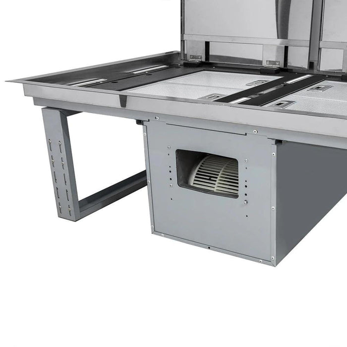 Forno 44-Inch Ceiling Range Hood in Stainless Steel with 1200 CFM Motor FRHRE5312-44 FORNO