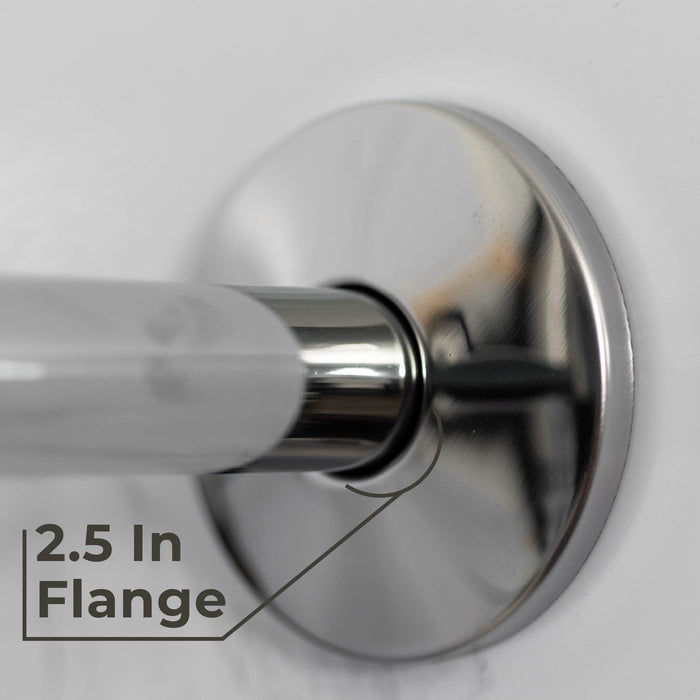 Utility-Sink.com 12 in. L-Shaped Shower Head Extension Arm (Chrome Finish) - Detail View 2