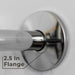 Utility-Sink.com 12 in. L-Shaped Shower Head Extension Arm (Chrome Finish) - Detail View 2