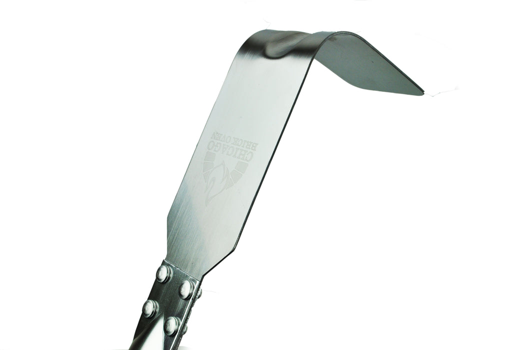 Chicago Brick Oven Stainless Steel Ash Hook with Wooden Handle (Length 50")