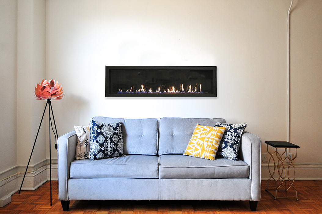 65" Fireplace AUSTIN-65G-LP-DELUXE - angle view