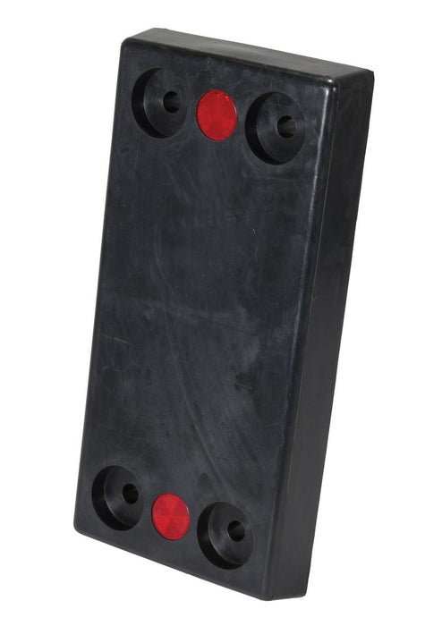 Vestil B-1224-3 rubber rectangle molded bumper - view 2