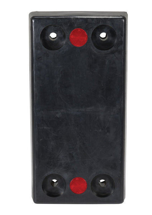 Vestil B-1224-3 rubber rectangle molded bumper - view 3