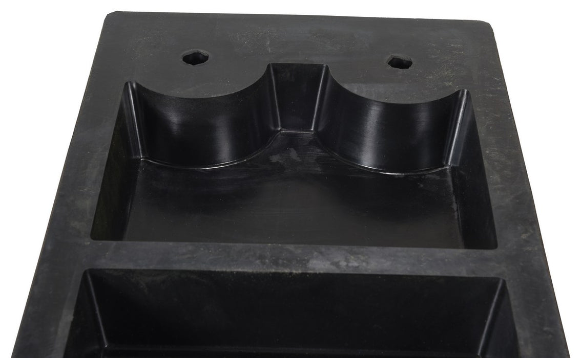 Vestil B-1224-3 rubber rectangle molded bumper - view 4
