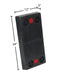 Vestil B-1224-3 rubber rectangle molded bumper dimensions diagram