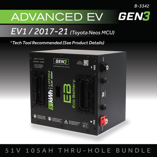 48V 105Ah LiFePO4 Battery Bundle / ICON / AEV - front view