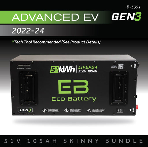 48V 105Ah LiFePO4 Battery Bundle / ICON / AEV - front view
