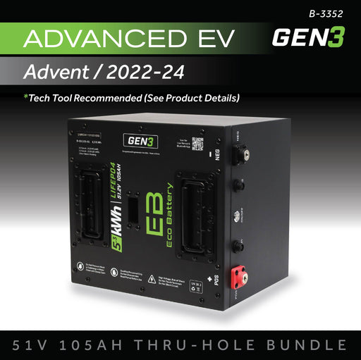 48V 105Ah LiFePO4 Battery Bundle / ICON / AEV - front view