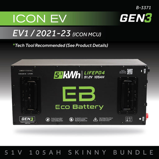 48V 105Ah LiFePO4 Battery Bundle / ICON / AEV - front view